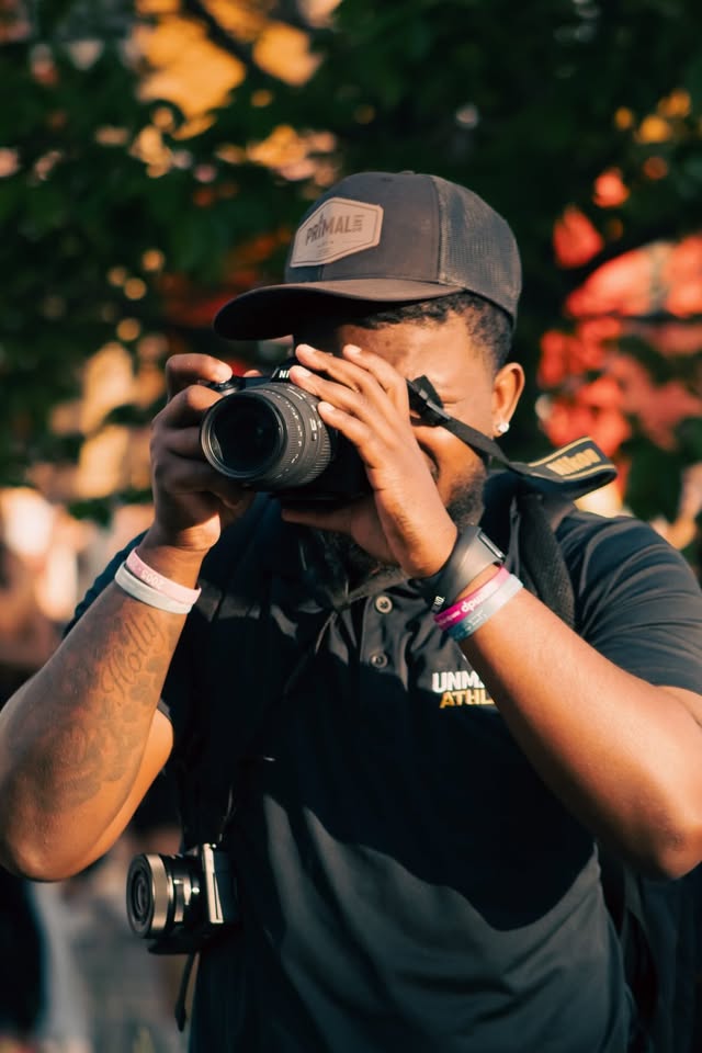 Behind the camera at an Unmasked Athletes event